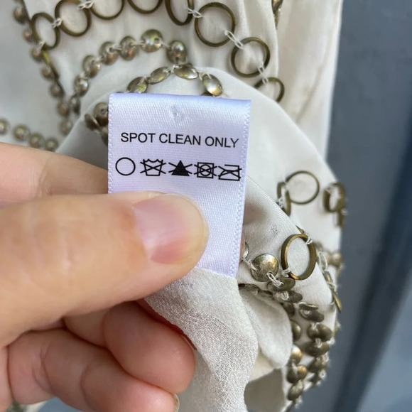 Haute Hippie embellished silk blouse, size small - Picture 13 of 13